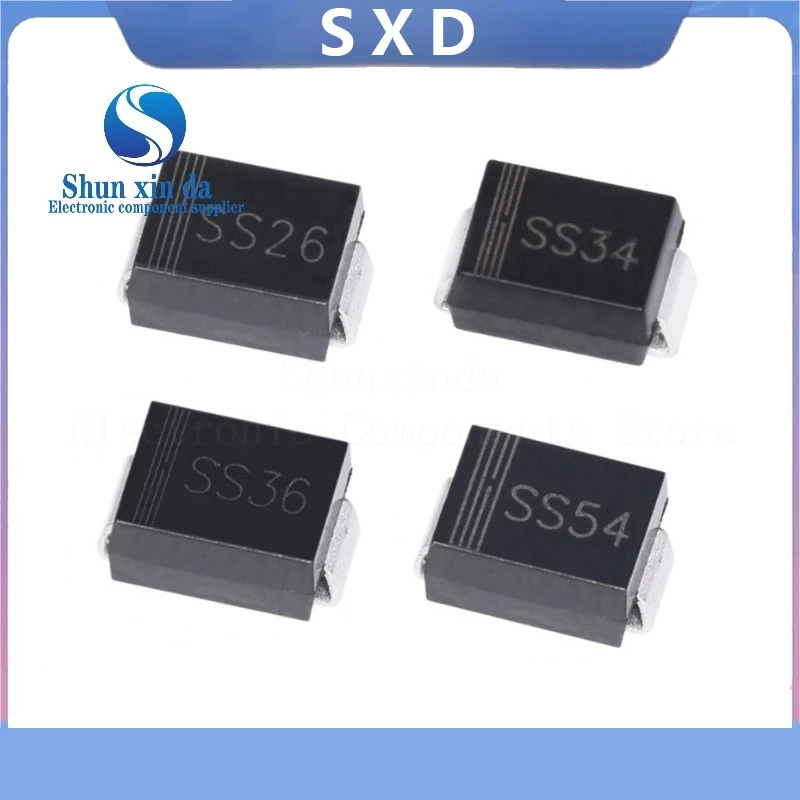 

1000/2000/3000PCS SS54 SR540 5A 40V SMA SMB SMC DO-214AC DO-214AB DO-214AA SMD Schottky Diodes