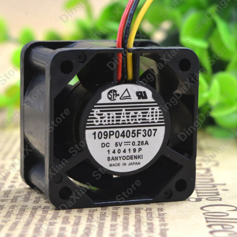 

X 1PCS For SANYO 109P0405F307 | 5V 0.28A | 4CM | Micro Industrial Chassis Cooling Fan