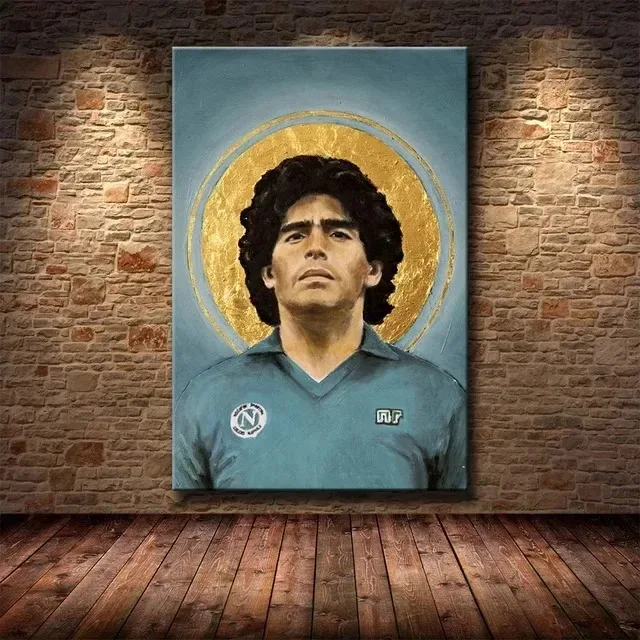 Diego Maradona Hopestyle Art Poster Abstract Art Mural Decorative Canvas Picture. Humorous Home Decoration Artwork