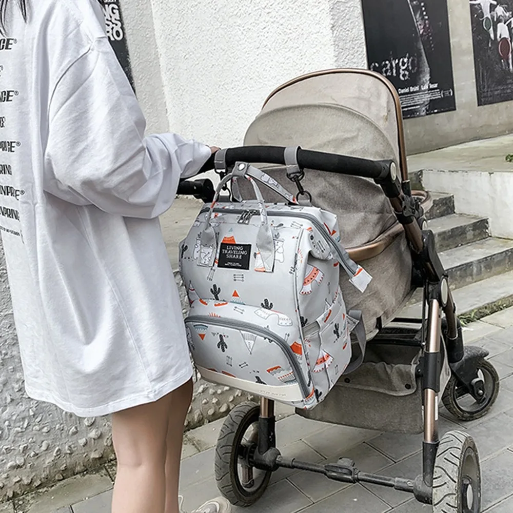 多機能ママバックパック大容量抗スプラッシュ水旅行バックパック耐久性のある素材耐摩耗性ベビーおむつバッグ