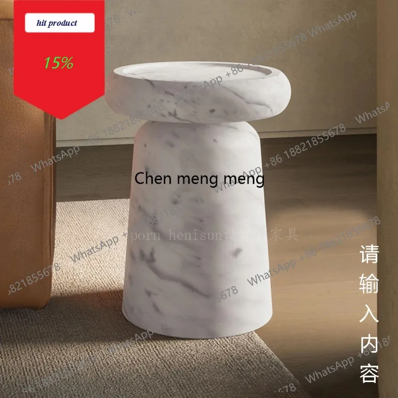 

Приставной столик M45 Wabi Sand Wind из натурального травертина, квадратный, дизайнерский, для гостиной, маленький журнальный столик