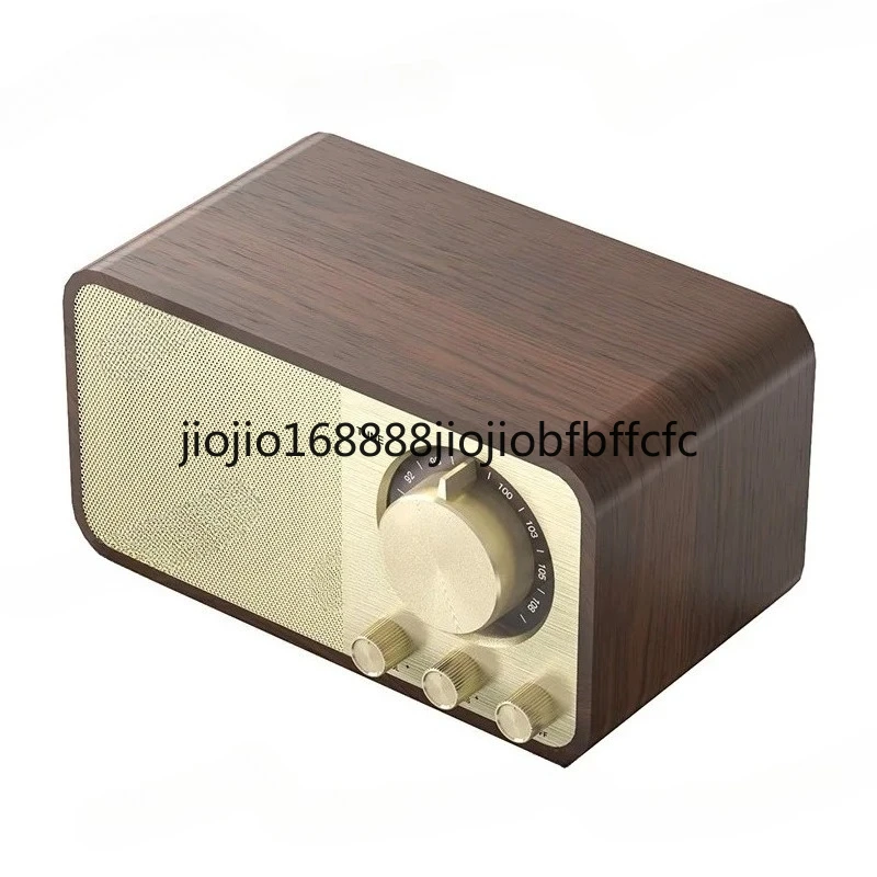 Suitable For Creative retro Bluetooth speaker, home wooden Bluetooth speaker, subwoofer, stereo card radio