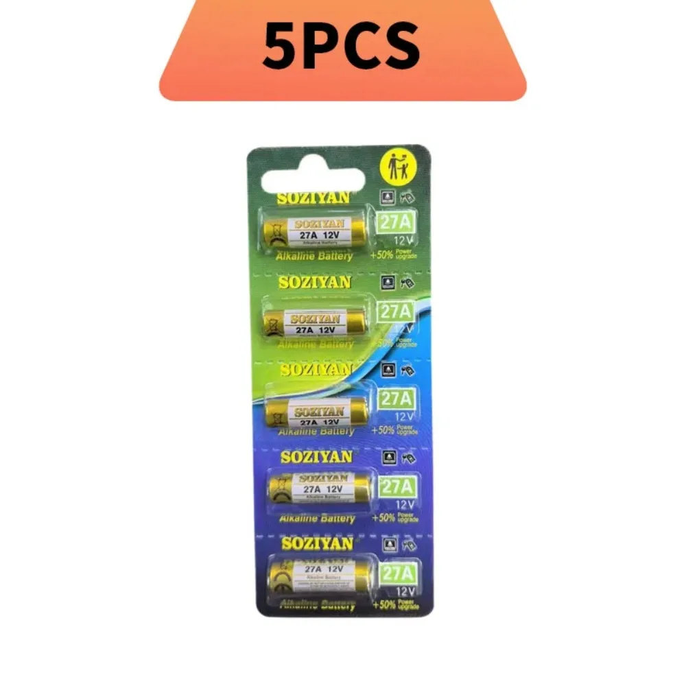 

5‑60PCS 12V 27A Alkaline Battery 27AE LR27 G27A High Power Long Lasting for Doorbell Remote Control Gamepad Toy Anti‑Lost Device