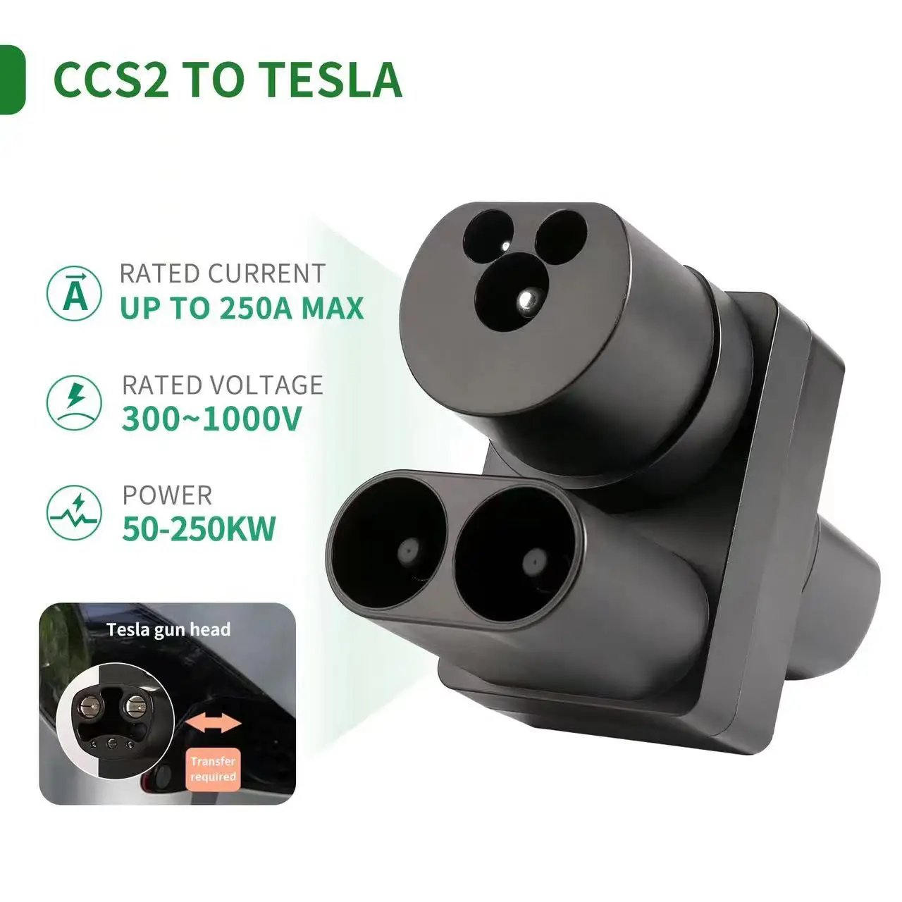 

EV Adaptor CCS2 Combo Plug Electric Vehicle Car Charger Connector Convertor CCS2 Charging Adapter 150A 500V
