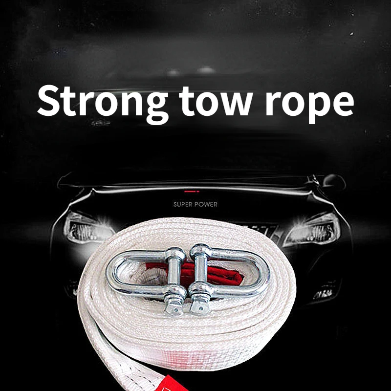 ATsafepro Car Tow Strap Off Road Accessories Towing Cable Car Rescue and Emergency Trailer Strap Vehicle Safety Supplies