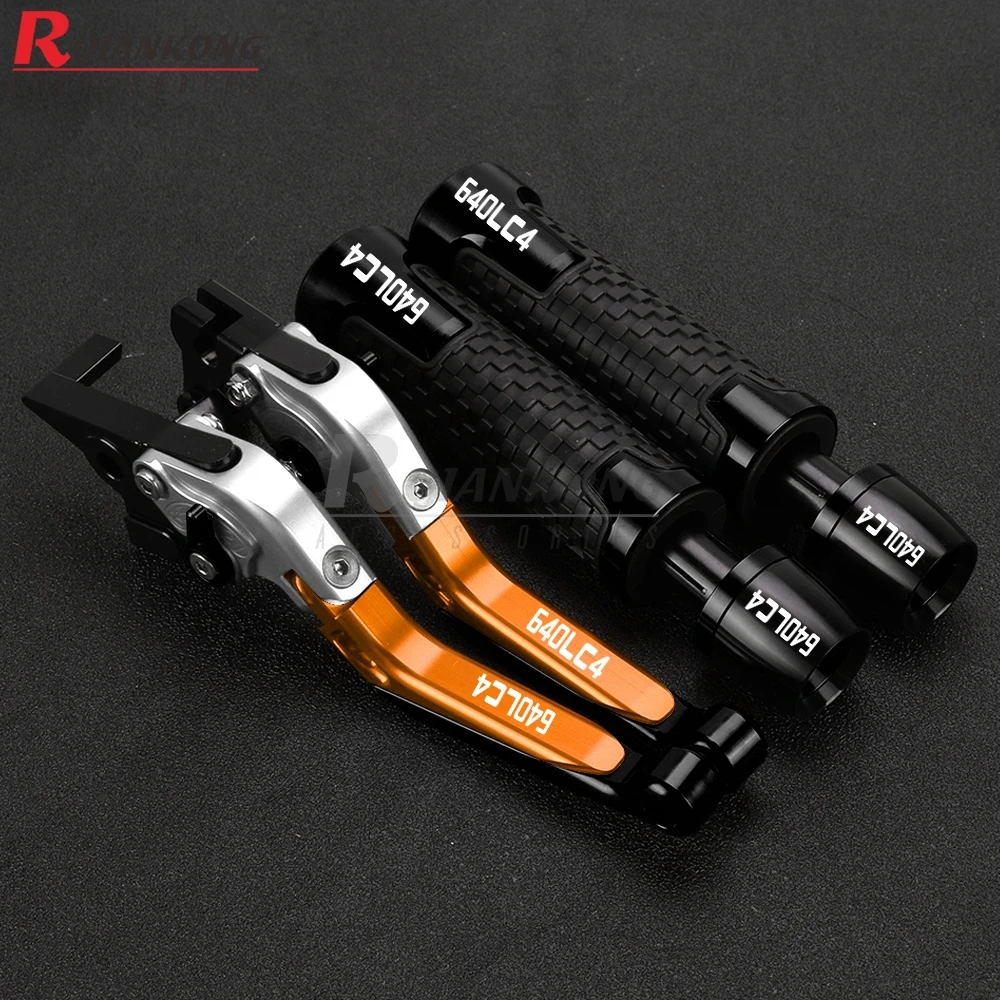 Clutch Lever Brake Lever Set FOR K-T-M 640LC4 640 LC4 SUPERMOTO & ADVENTURE 2003 2004 2005 2006 Adjustable Folding Handle Levers