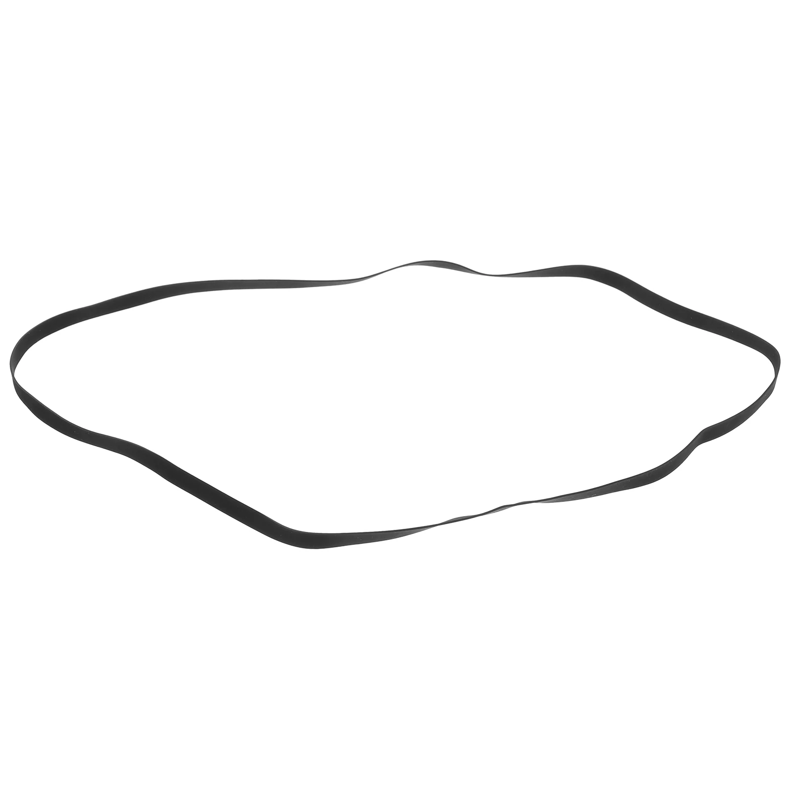 Black Vinyl Record Player Belt Rubber Cassette Drive Belts For Tape Recorder Repair Replacement Durable Smooth Transmission