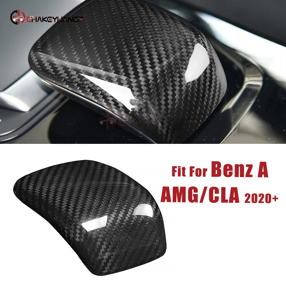 

Для Benz A Class W177 V177 A180 A35 CLA C118 CLA180 2020-2023 углеродное волокно автомобильная центральная консоль подлокотник ручка переключения передач накладка