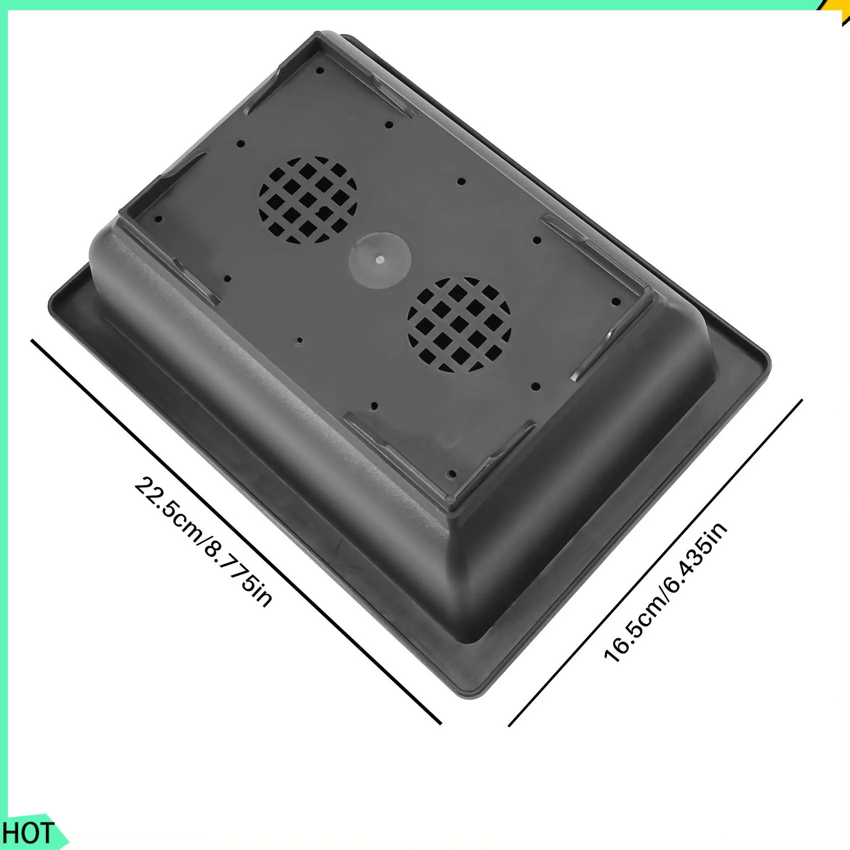 AWAH 6 Packs Bonsai Training Pots With Tray Plastic Bonsai Plants Growing Pot For Garden Yard Living Room 22.5X16.5Cm