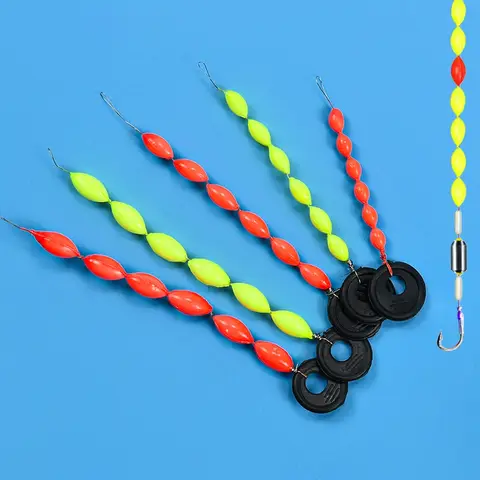 60 पीस/10 सेट फिशिंग फ्लोट 6 इन 1 स्ट्रिंग टाइप सेवन स्टार फ्लोट फोम स्पेस बीन फिशिंग लाइन स्टॉपर बॉय टैकल एक्सेसरीज 10 best sales स्लिप बॉबर - №5