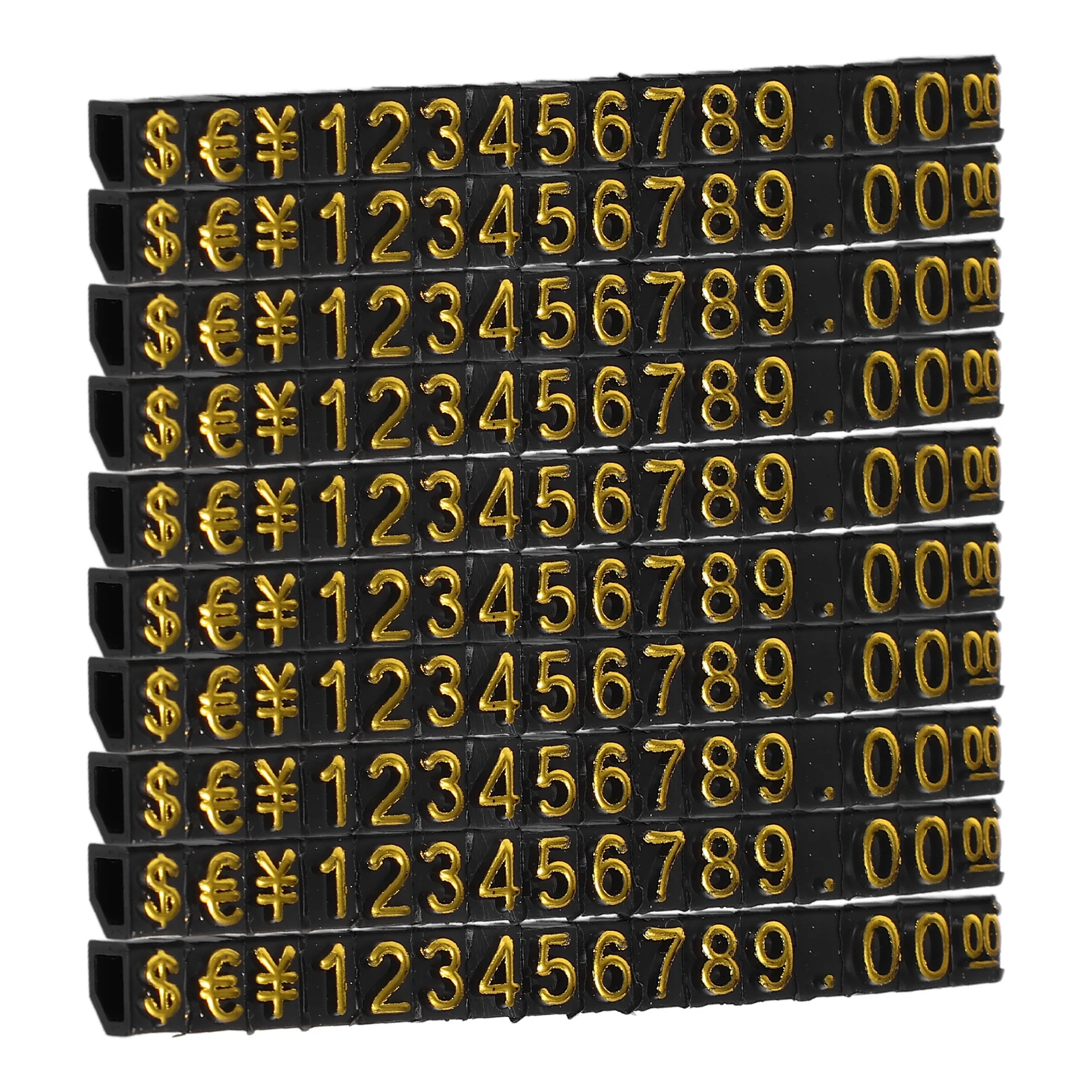 

10 Sets Tag Plastic Price Jewelry Cube Display Label The Sign Holder Displays for Prices Stands Blocks