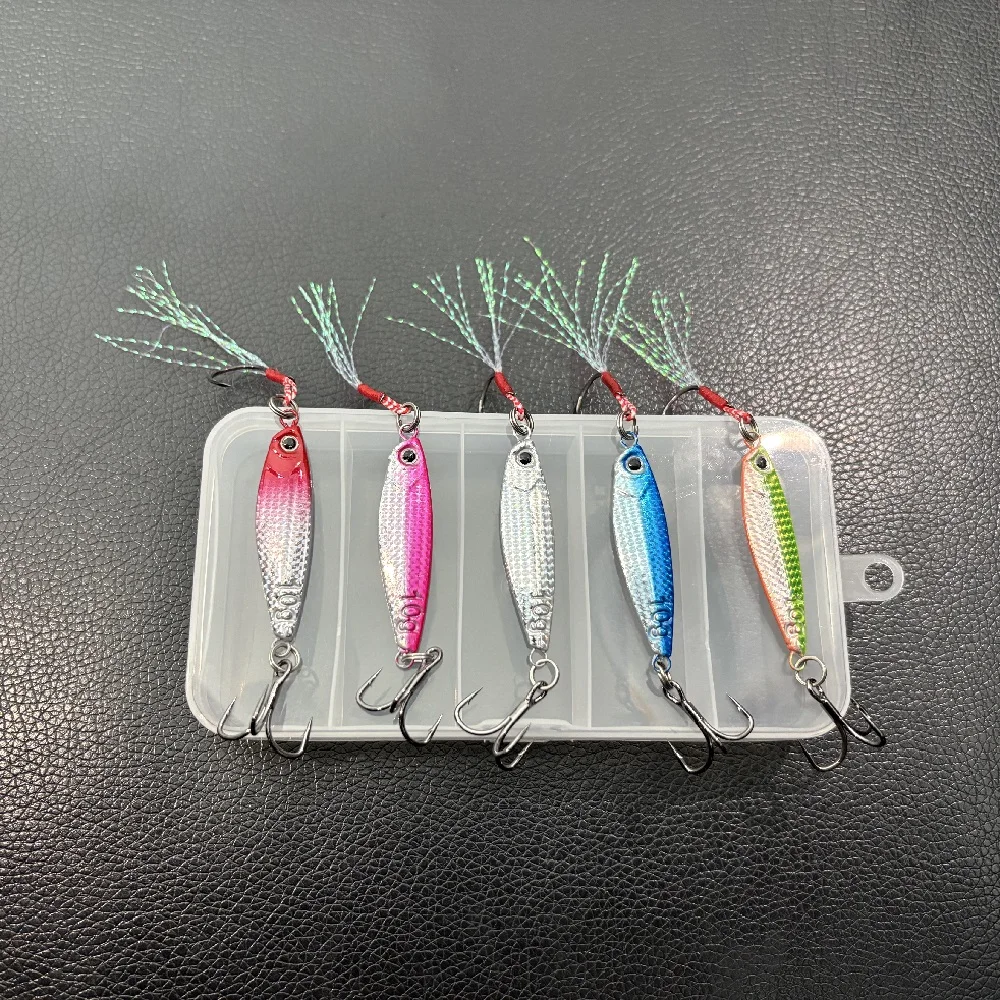 5pcs with box 10g/15g Metal Jig Fishing Lures Set - Biomimetic hard Lures Artificial Bass Baits Trout Jigging Lure for Saltwater - AliExpress 18 5pcs with box 10g/15g Metal Jig Fishing Lures Set - Biomimetic hard Lures Artificial Bass Baits Trout Jigging Lure for Saltwater - AliExpress 18