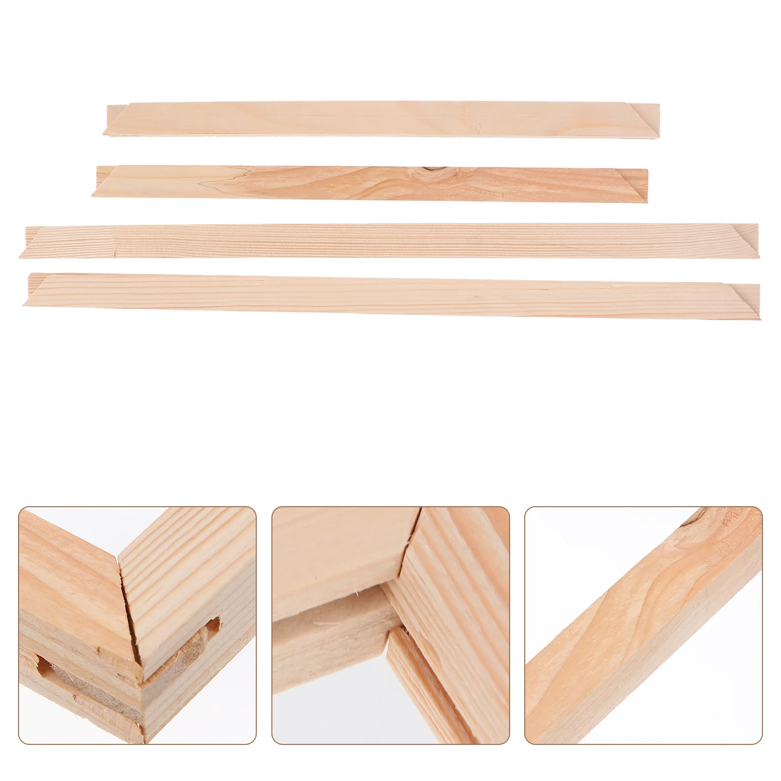 

Canvas Frame Oil Painting Frames Wood Stretching Bars for Desktop Portable Practical Stretcher Base DIY Sturdy