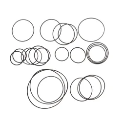 20pack Universal 735-65mm Mix Cassette Tape Machine Belt New Assorted Common Belt for Recorders  DVD