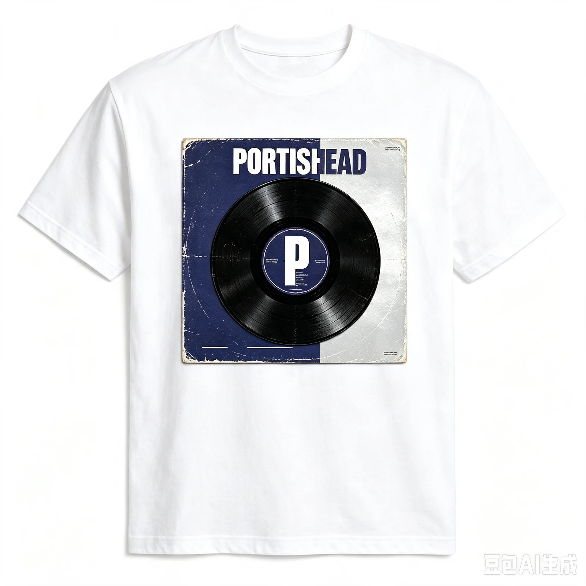 Men Retro Band T‑Shirt Portishead Vintage Vinyl Record Album Graphic Casual Short Sleeve Top