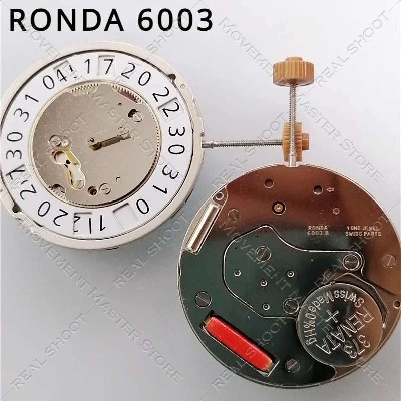 New Imported from Switzerland Ronda 6003b Movement 6003.B Quartz Movement Watch Accessories