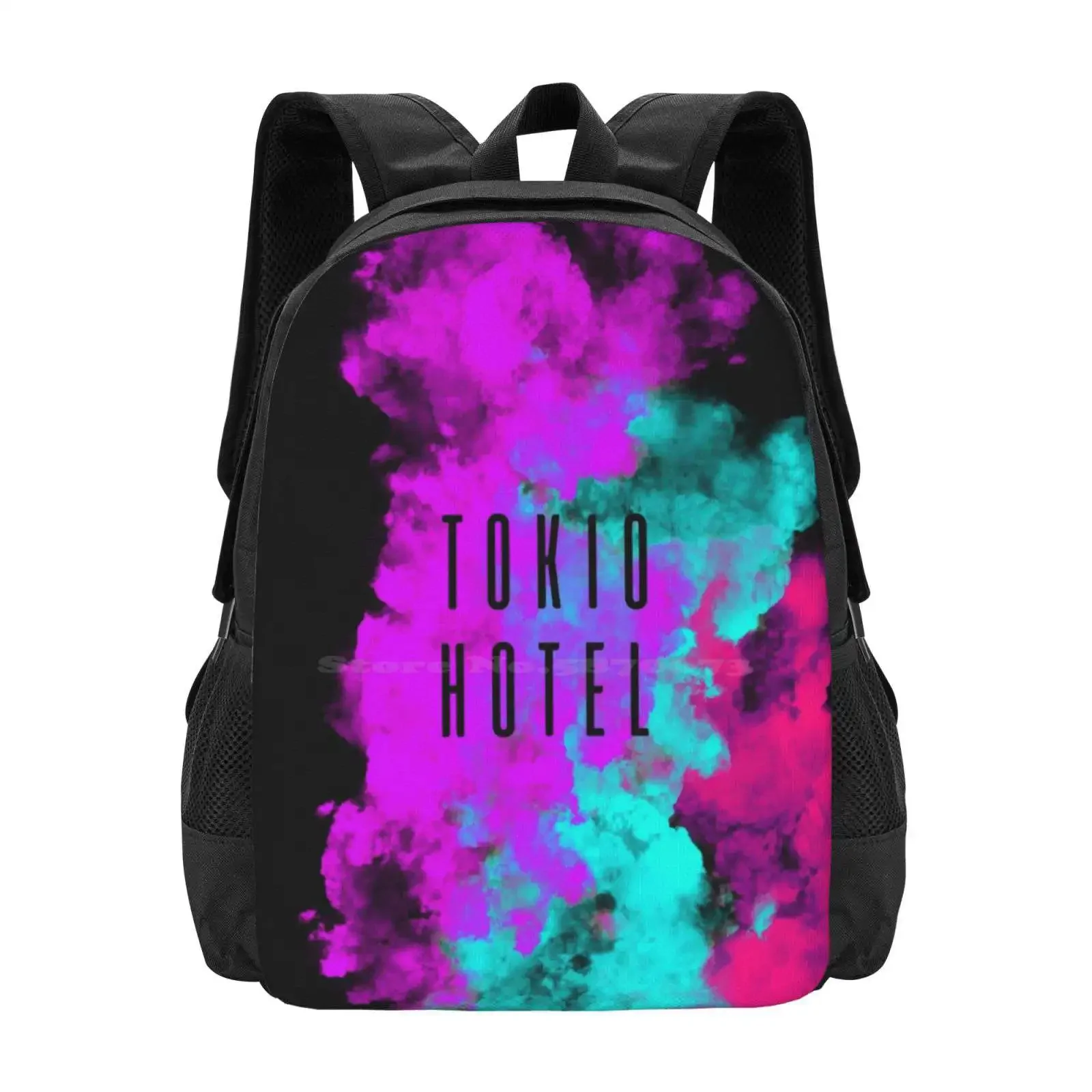 

Smoke-Tokio Hotel Large Capacity School Backpack Laptop Bags Tokio Hotel Tokyo Th Tv Bill Kaulitz Queen B Tom Kaulitz Queen T