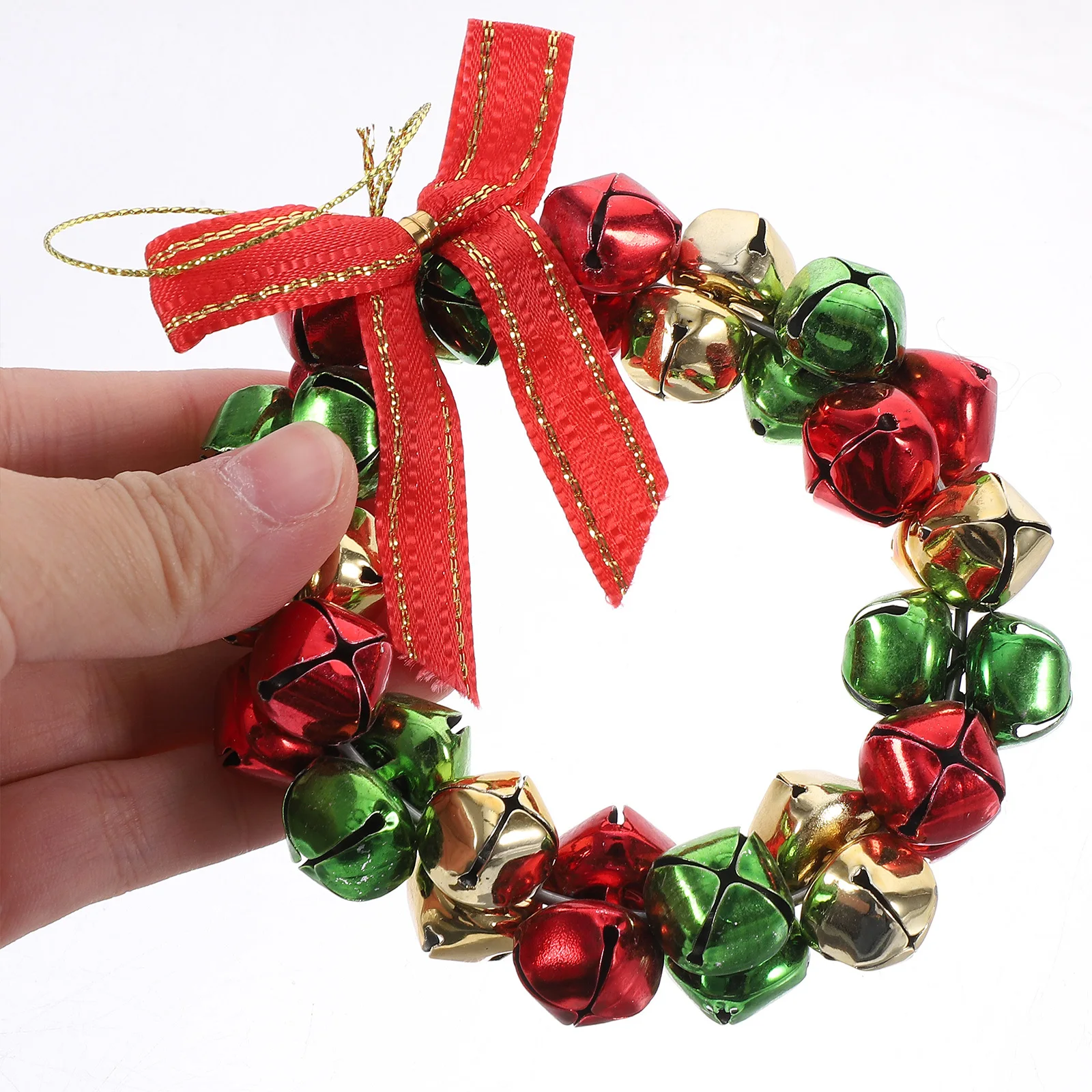

Simulated Wreath Christmas Decorations Jingle Bell Home Mini Ornament Ornaments Tiny Wreaths