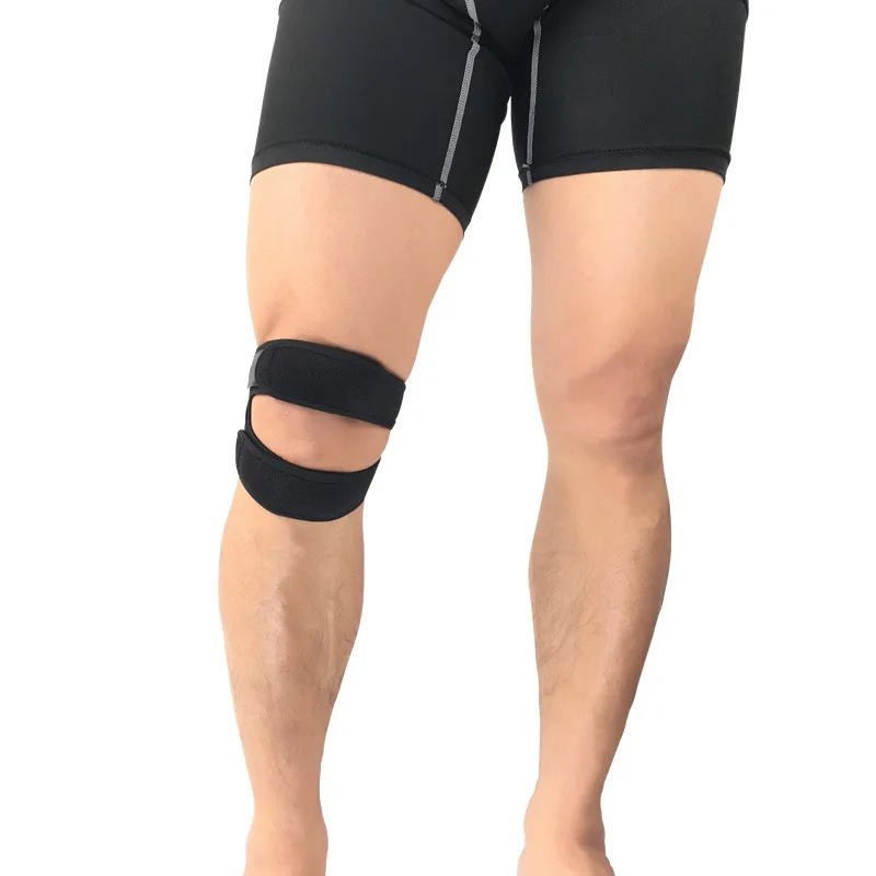 Pressurized Knee Wrap Sleeve Support Bandage Pad Elastic Braces Knee Hole Kneepad Safety Basketball Tennis Cycling