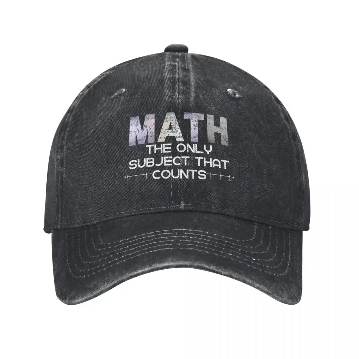 2026 Math is the Only Subject That Counts Baseball Cap golf hat genuine black fashionable luxury woman cap Men's Hats Women's
