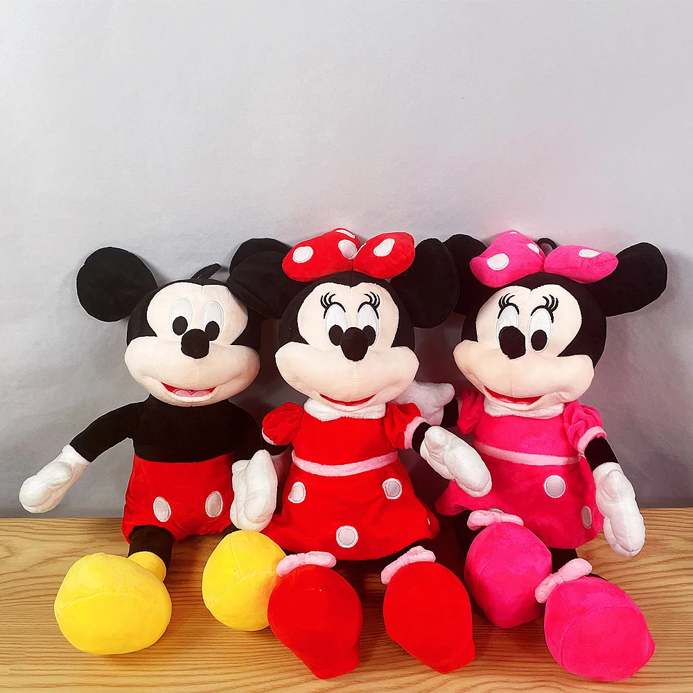 50cm Cartoon Anime Disney Minnie Mouse topolino peluche ripiene Doll Room ornamento regalo di natale di compleanno per bambini