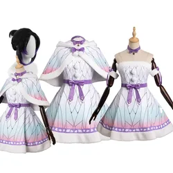 Kochou Cos Shinobu Cosplay Christmas Costume Wig Anime Demon Fantasia Women Halloween Carnival Clothes Girls Disguise Role Play