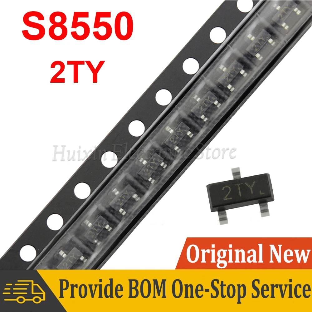 

100pcs 100pcs/lot S8550 SOT-23 SMD S8550D SOT23 2TY SOT PNP TRANSISTOR In Stock NEW original IC