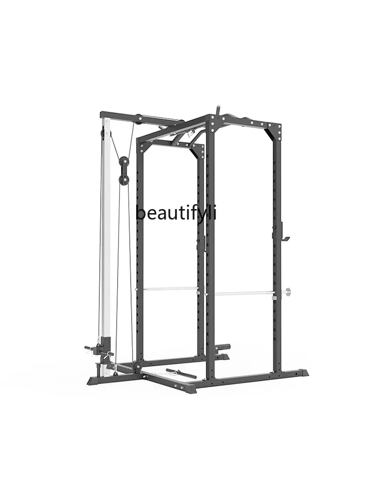 lt Full frame squat rack bench press deadlift training rack multi-functional high pull-down accessories fitness gantry rack