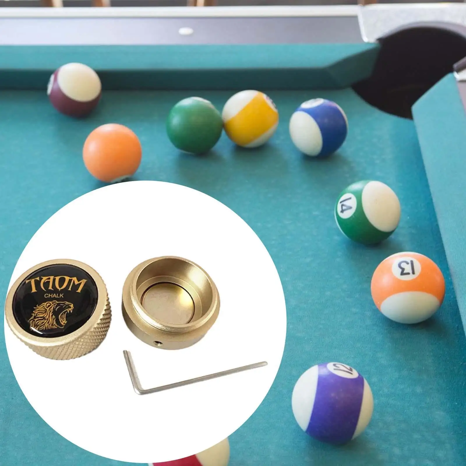 

3x Sturdy Aluminum Pool Cue Chalk Holder Durable Accessory For Billiard Tables Snooker Pool Chalk Holder Case