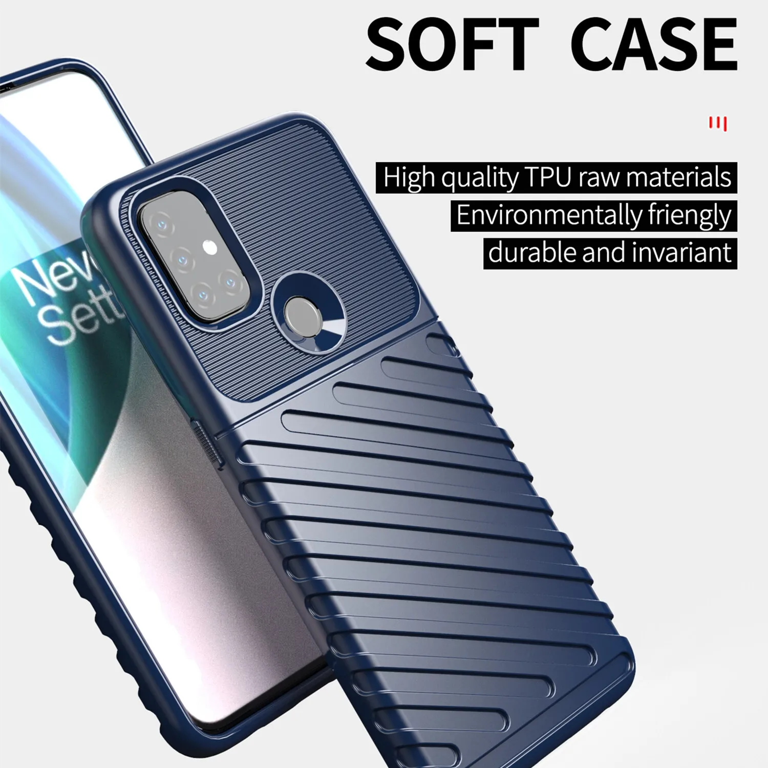 1+Nord Silicone Case Shockproof Thunder Cover For Oneplus Nord N10 5G Fashion Mobile Shell