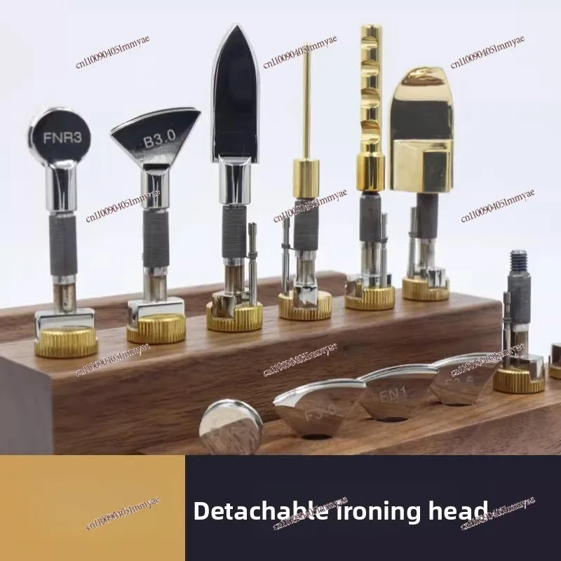 

Removable French Fan-Shaped Heating Rod for Leather Edge Burnishing and Flattening | Handcrafted Leather Tools