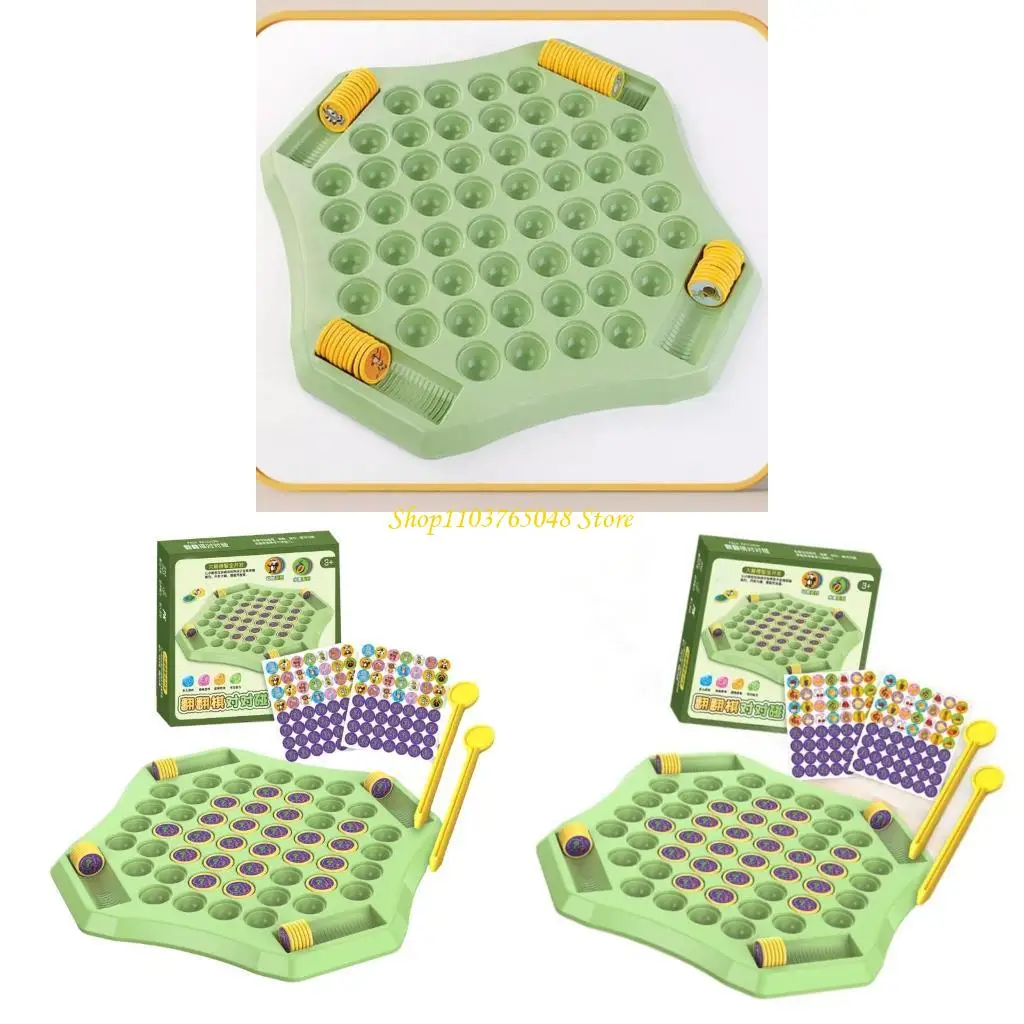 

R53E Animal Fruit Flipping Chess Cognitive Memory Board Game Parent-Child Interactive Toy