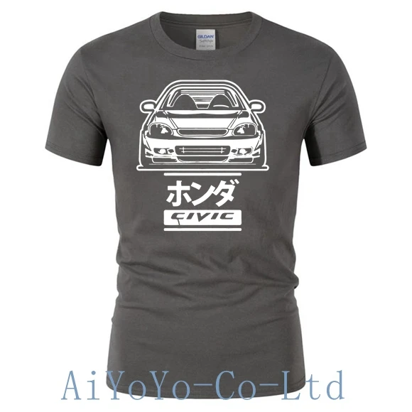 New CIVIC 6GEN T-SHIRT Short Sleeve Hondaes TYPE-R 6RD CAR B16 B18 JDM T SHIRT Casual Top TShirt For Men