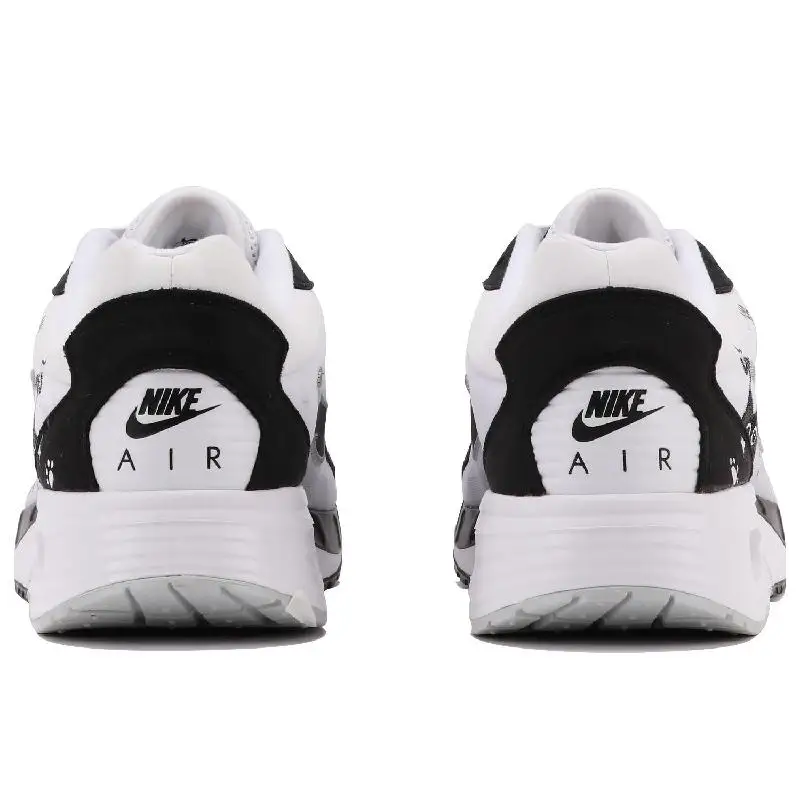 【Personalização】Nike Air Max Solo Lifestyle Sapatos masculinos de cano baixo branco/preto tênis DX3666-100