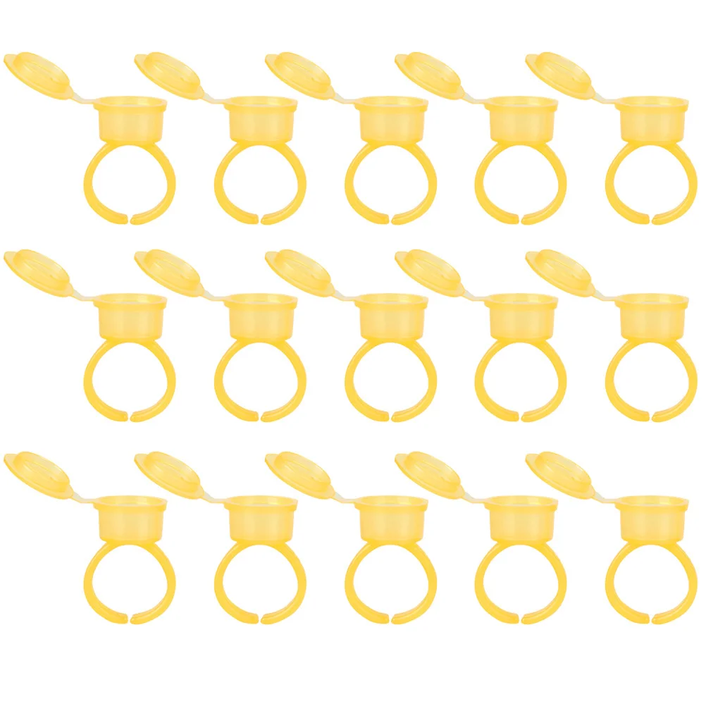 

50 шт., чернильные кольца, чашка, держатель для пигмента для татуировки, легкий, простой в эксплуатации, гибкий размер, инструменты для наращивания ресниц, инструменты для макияжа