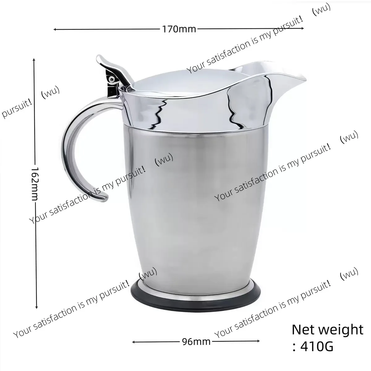 304 stainless steel sauce pot double insulation western food steak sauce boat kitchen seasoning jam pot
