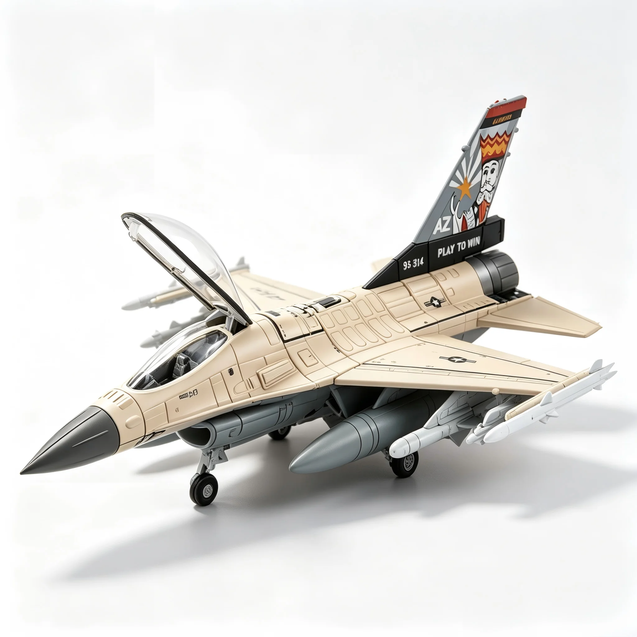 1:72 F-16 Fighting Falcon Kampfjet-Modell, Legierung, Kunststoff, Militärflugzeug-Replik, Sammlerstück, Geschenk, Schreibtischdekoration für Luftfahrt-Hobby – Detail 2