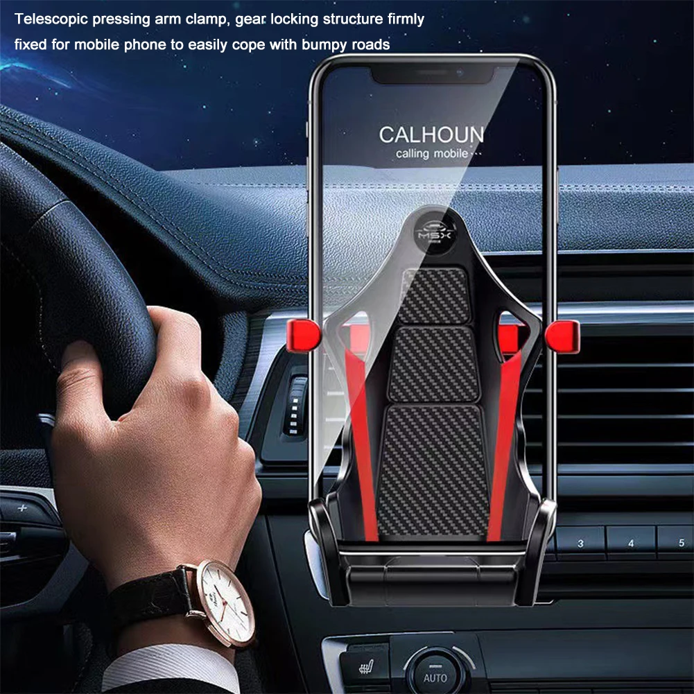 Auto-Clamping Racing Seats Car Phone Holder Durable Car Navigation Rack For Trucks SUV