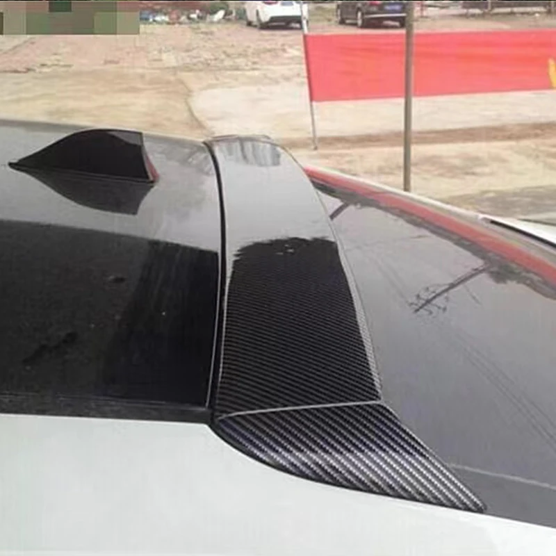 For Kia cerato K3 spoiler 2012- 2015 cerato K3 roof Spoiler High Quality ABS Material Car Rear Roof Wings Spoiler Airfoil