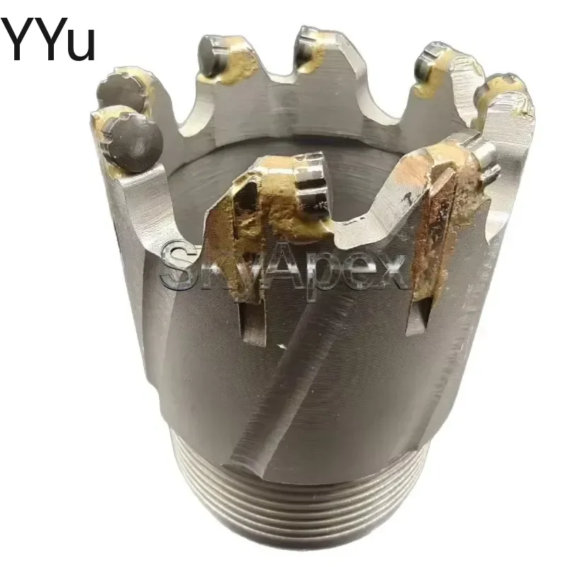 for PDC Diamond Core Drill Bit Gear Type with Chamfer Inserts Alloy Steel Matrix for Limestone Hard Formation Fast