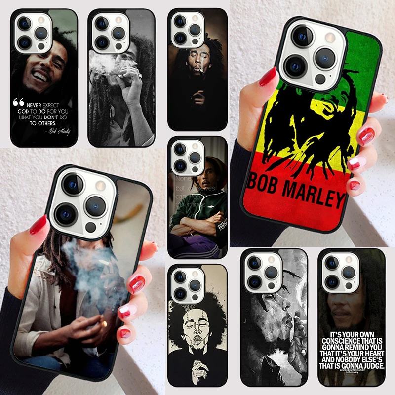 Bob Marleys cover For iPhone 15 16 13 12 11 14 Pro Max Mini Max SE 2020 7 8 15 16 Plus Phone Case