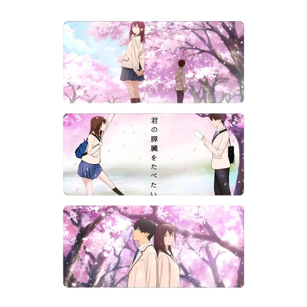 Sad Emotional Anime I-I Want to Eat Your Pancreas Mouse Pad Mousepad Large Gaming LockEdge Thickened PC Table Desk Mat