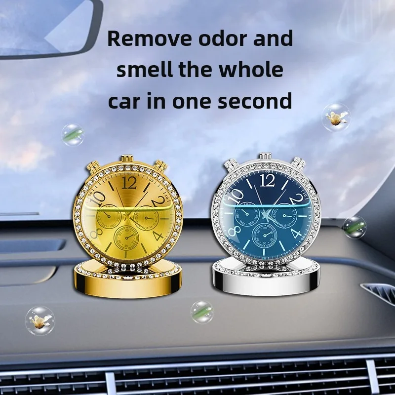 

New Clock Car Aromatherapy Car Interiors Men's High-end Perfume Ornament High-end Fashion Long-lasting Fragrance Air Freshener