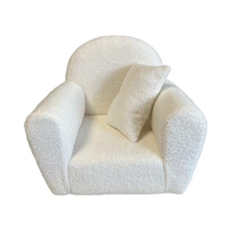 ساطع الوليد التصوير الدعائم خشبية صوف الضأن أريكة الطفل صور أريكة مقعد الطفل 0 إلى 1 سنة كرسي أطفال #5