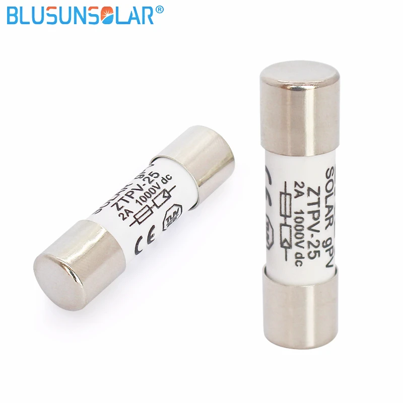 10/20/30/50/100pcs Solar Fuse 1000V 30A Fuse DC 10*38MM 1-32A PV Solar Fuse Metal Alloys for Solar Power System Protection