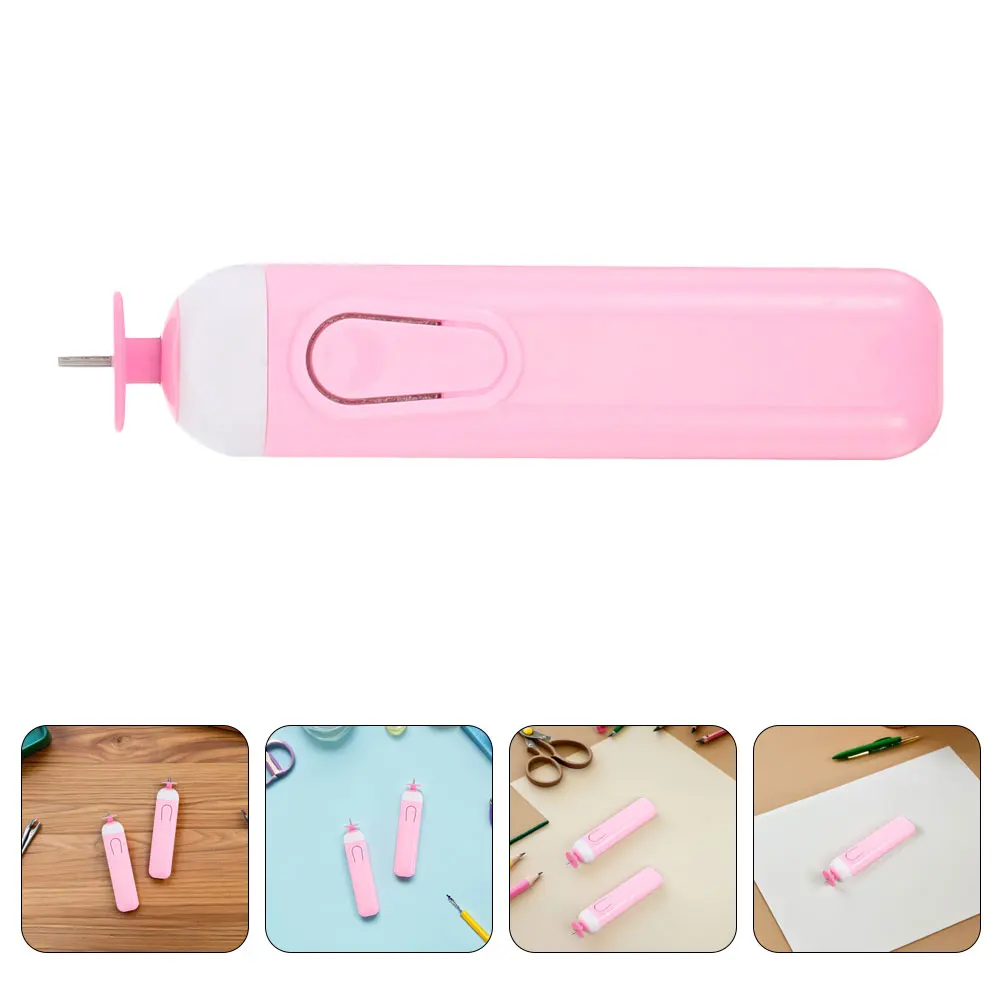 2 قطعة قلم اللف الكهربائي أداة آلي مشقوق ورقة المتداول DIY بها بنفسك الحرف الشباك ورقة اللف لوازم الريشة القلم #1