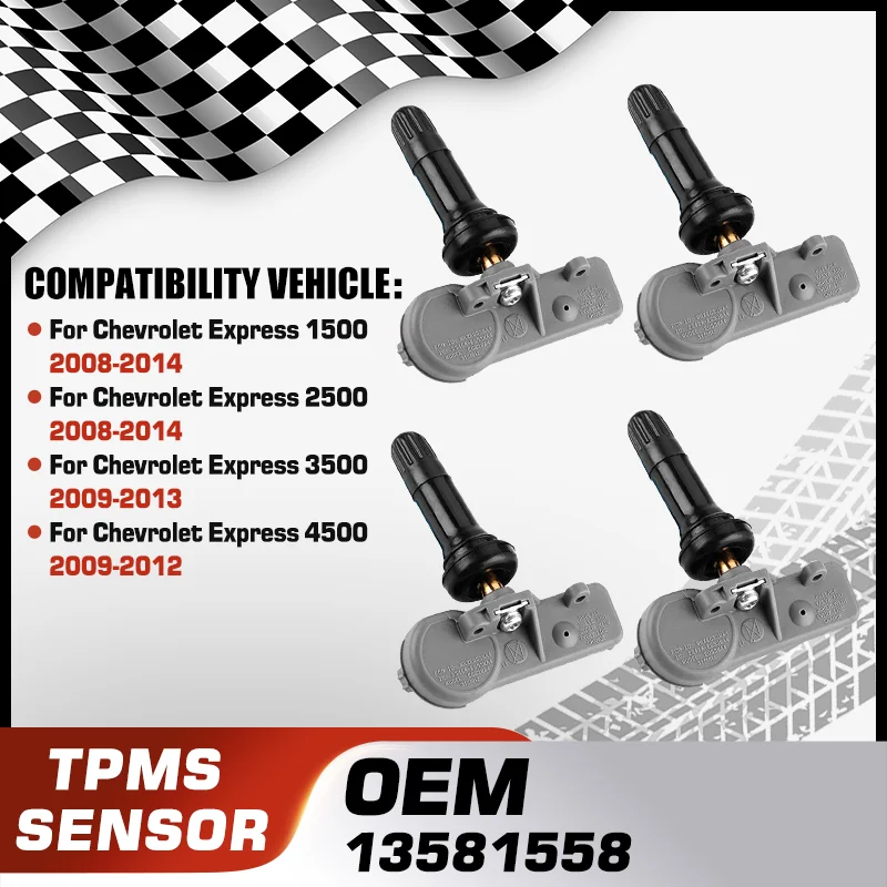 

13581558 Tire Pressure Sensor For Chevrolet Express 1500 Chevrolet Express 2500 Chevrolet Express 3500 Chevrolet Express 4500