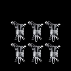 6pcs Set 10ml Chinese Style Creative Small Wine Glass Spirits Vodka Cups Transparent Party Liquor Goblet Giving Gifts To Friends