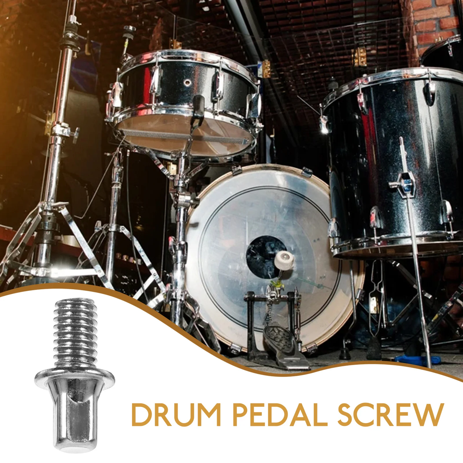 5 Pcs Square Head Nut Screw Screws Drum Lugs Pedal for Kit Tension Rod Hardware