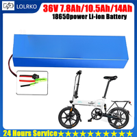 New lithium ion 10.5Ah/14Ah 10s3p 36VBattery Pack Battery for FIIDO D1/D2/D2S D4S Folding Electric Moped City Bike Battery